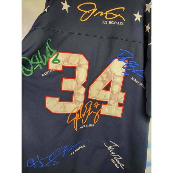 MVP NFL Pro Bowl Signature Series Football Jersey Size 52 Elway Montana Simpson - Picture 3 of 15